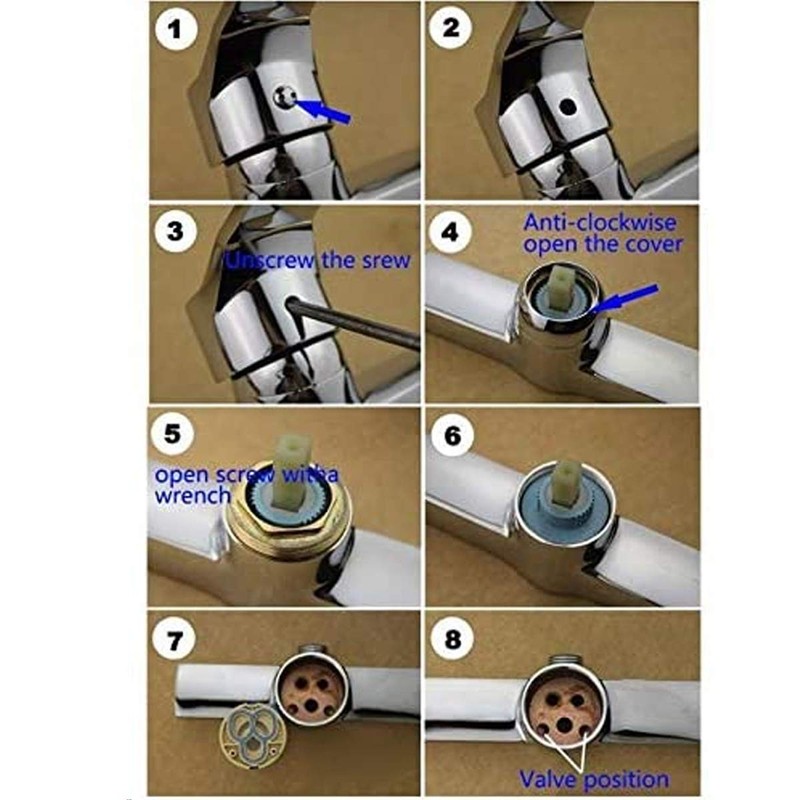 Faucet Valve Replacement Faucet Cartridge Ceramic Disc Cartridge for Single