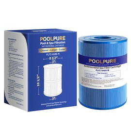 POOLPURE Antimicrobial PLFC-8465-M Spa Filter Replaces Watkins 31114, Compatible Unicel C-8465RA, Pleatco PWK65-M, Filbur FC-3960M, 71827, 71828, 65 sq. ft Hot Spring Spa Filter (1pack)