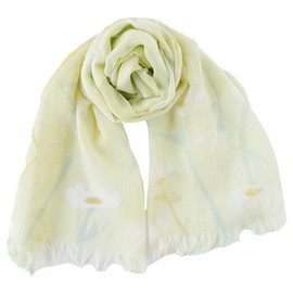 Kinuya 6977 Light and Soft Silk Blend Stole UV Protection, Margaret Grass