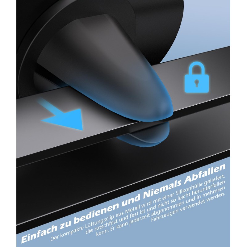 ALAFLY Magnetische Auto-Lüftungsgitterhalterung Metall für OOONO CO-Driver NO2, Einteilige Integrierte