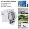 Outdoor Socket IP66 Weatherproof German Outdoors Outlet for Gardens Workshops
