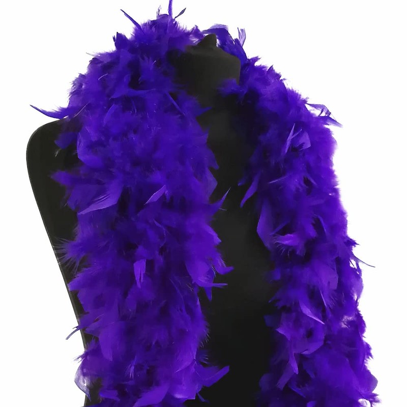 Luxury Purple Feather Boa - 80g - 180cm