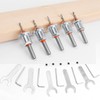 Mesee 5 Pieces Countersink Drill Bits with Depth Stop, 8mm