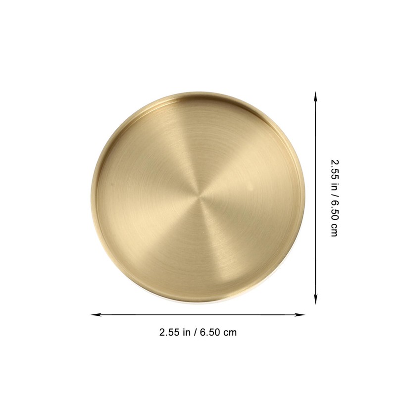 Kichvoe Brass Coasters for Drinks Bronze Gold Coasters Small Brass