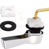 Hibbent Toilet Handle Replacement Kit,Universal Front Mount Toilet Tank Flusher