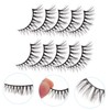 WOONEKY 10pairs Wispy Lash Clusters Lashes Cluster Kit Natural Look
