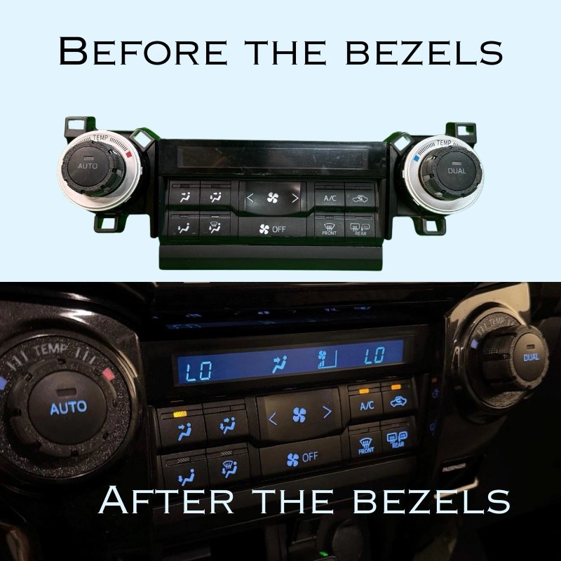 5th Gen Runner Dual Climate Control Bezels 5th Gen Toyota