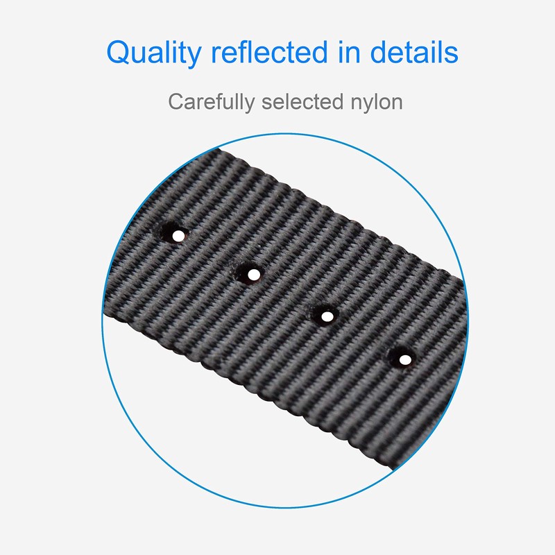 Replacement Thin Nylon Watch Strap Bands (10, 12, 13, 14,