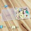 Qualsen 2 Pack Plastic Storage Craft Boxes with Lids Clear
