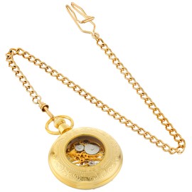 Charles-Hubert, Paris Gold-Plated Mechanical Pocket Watch
