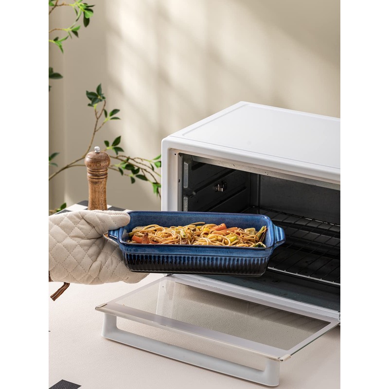 Kanwone Ceramic Baking Dishes, Rectangular Lasagna Pans, Casserole Dishes, Bakeware