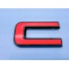Auto Front & Rear GMC Black Red OVERLAY Emblem Badge