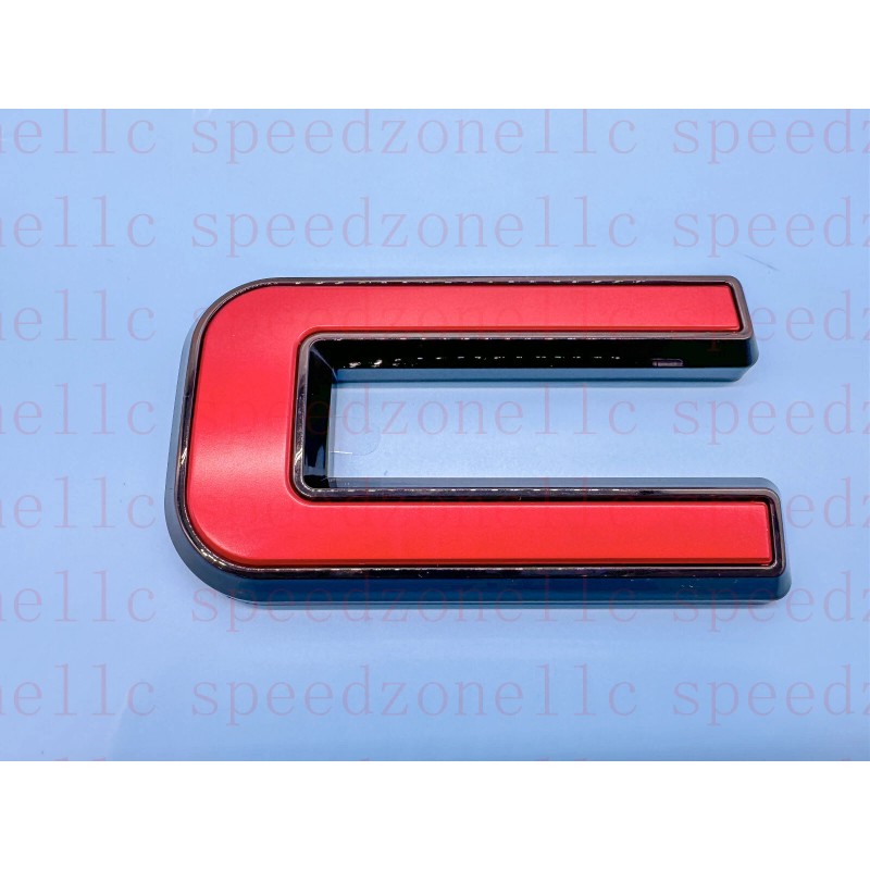 Auto Front & Rear GMC Black Red OVERLAY Emblem Badge