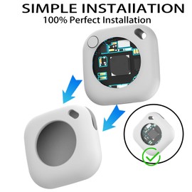 Air Tracker Tag-4 Pack, Item Finder Works with Find My App (iOS Only), Suitable for Luggage, Bags, Wallets, Backpacks, Keys Tracking Tag,IP67 Waterproof with Holder Keychain