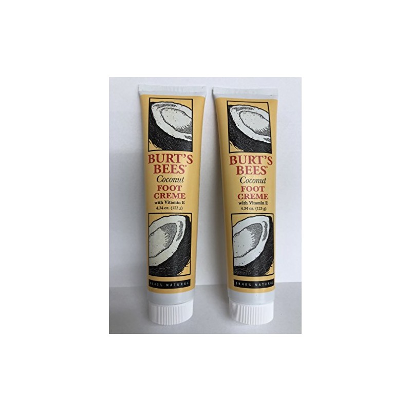 Burt's Bees Coconut Foot Creme with Vitamin E, 4.34-Ounce Tubes