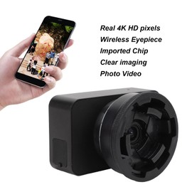 4K HD Electronic Eyepiece Camera with 3 Inch Color Display, 5X Digital Zoom, 128GB Storage. Telescope Eyepiece with Screen for Astronomy, Bird Watching, Astrophotography