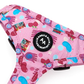 Angie and Allie Organic Cotton Dog Harness,No Pull Pet Harness with Leash D-Ring,Adjustable Soft Padded Dog Vest,Comfortable,Sustainable,Breathable and Stylish for Your Canine Companion