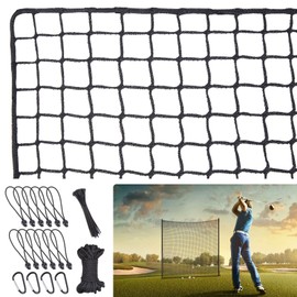 WELSPO Golf Net, Golf Practice Net,Sports Practice Barrier Net, Heavy Duty Ball Netting Golf Hitting Net, Sports Netting for Golf, Baseball, Hockey, Soccer, DIY Ball Hitting Net,10x10ft/10x15ft