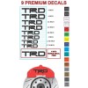 TRD Toyota Brake Calipers - Heat Resistant Stickers - 4
