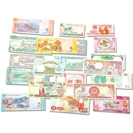 IMPACTO COLECCIONABLES 20 animal banknotes from all over the world - banknotes world currency collection - old money with certificate of authenticity - money notes for collectors and curious children