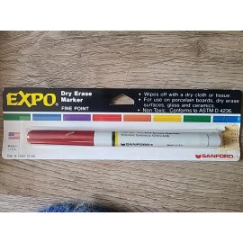 Sanford Vintage Sanford’s Expo Dry-Erase Marker No. 84102 - RED -New In Box-