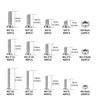 M2 M2.5 M3 Bolts and Nuts Set, 880 Pcs Metric