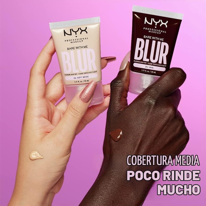 NYX PROFESSIONAL MAKEUP- Base de maquillaje Bare With Me: consigue