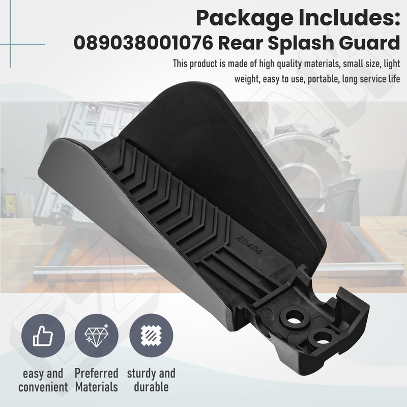 EZYPAK 089038001076 Rear Splash Guard for Ri-dgid R4040 R4040S Tile