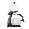 Mozeo Heat-resistant Kungfu Glass Tea Set with Heater Attract Water