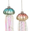 4PCS Glass Pearl Jellyfish Pendant Xmas Tree Hanging Ornaments for