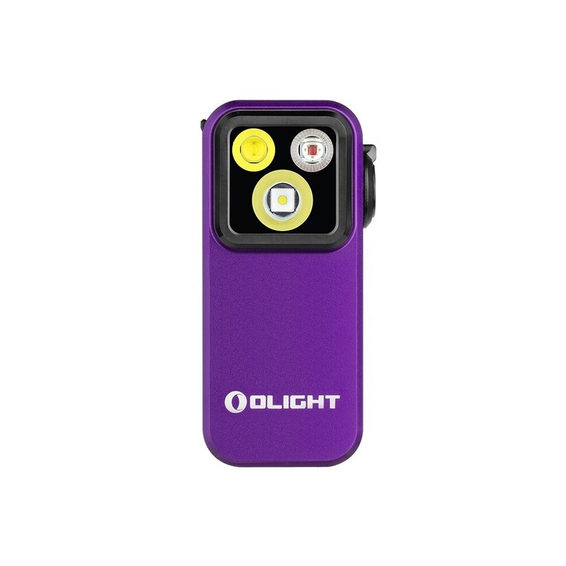 Olight Oclip Pro Purple Clip on Flashlight & imini 2