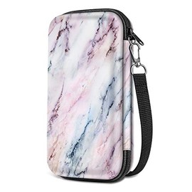 Graphing Calculator Carrying Case for TI-84 Plus CE, Fintie Hard EVA Shockproof Protective Box for TI-84 Plus/TI-83 Plus CE/Casio fx-9750GII (Marble Pink)