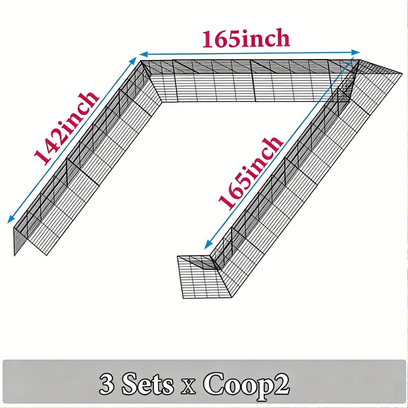 Heavy Duty Chicken Run Tunnel for Yard & Outside, Foldable
