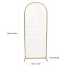 CNCEST Gold Mesh Wall Stand Arch Backdrop Iron Wedding Event