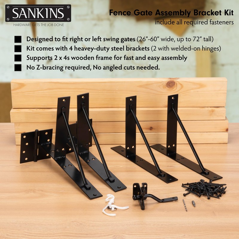 SANKINS 2 Set Anti Sag Corner Brace Bracket, Heavy Duty