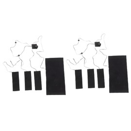 Healvian 2pcs Electric Heating Pad for Clothes Adjustable Mode Usb Vest Heating Mat for Back Shoulders Abdomen and Legs Quick Heat up Compact and Portable for Outdoor Use