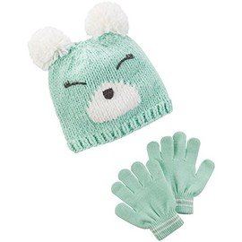 Carter's Girls' Winter Hat-Glove Sets D08g110, Turquoise, 4-8