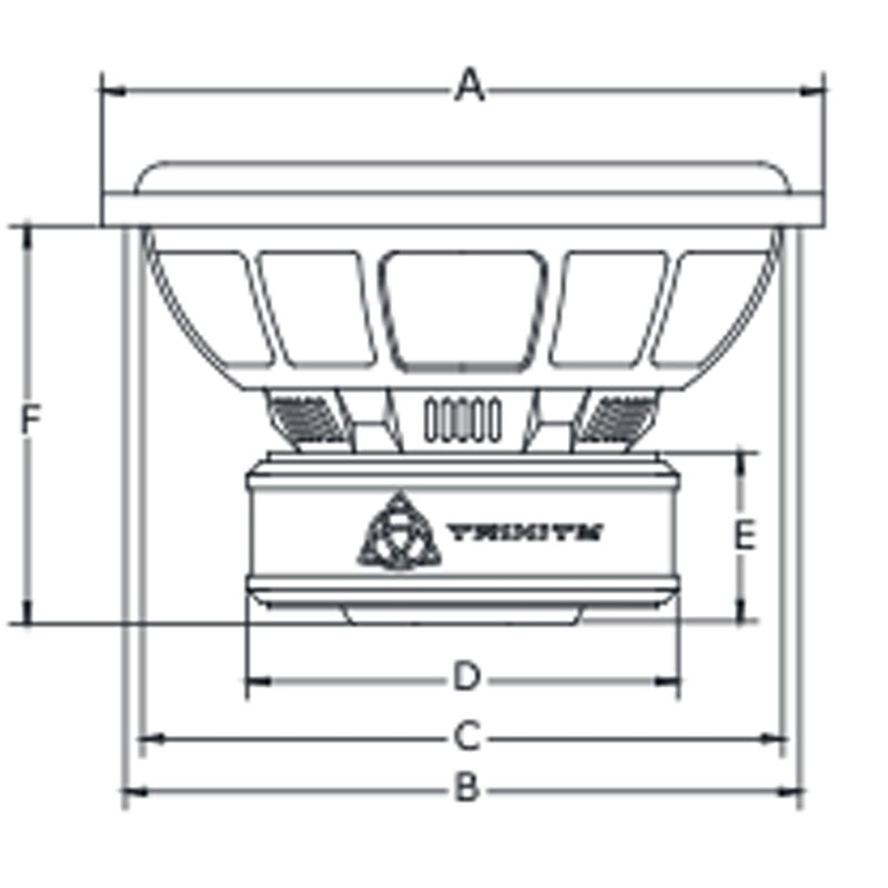 Trinity Audio TAS-E10D2 10" 2400W Dual 2-Ohm Subwoofer