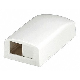 PANDUIT Surface Mount Box, Mini Com, 2Port, White