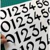 Vintage Style Die Cut Vinyl Numbers - Back Adhesive Decal