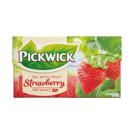 Pickwick Strawberry, 20 Tea Bags Per Packages, (Pack of 4)