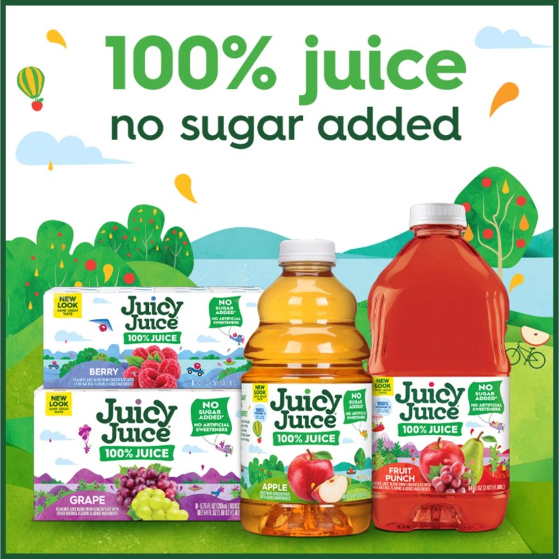 Juicy Juice 100% Juice, Kiwi Strawberry, 8 Count, 6.75 FL
