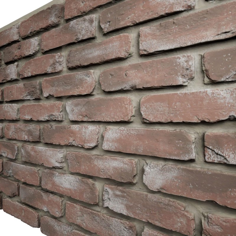 EverStone Aged Brick Faux Brick Panel, 46 7/8"W x 27"H