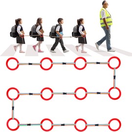 Tatuo 12 Set Toddlers Walking Rope for Preschool Toddlers Detachable Transition Rope Safety Daycare Rope for Preschool Daycare Kindergarten School Kids Outdoor Supplies (Red)