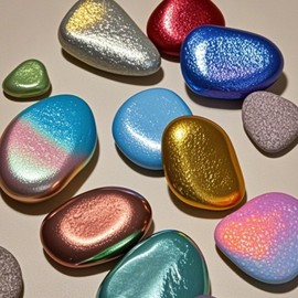 Red Copper Metallic Acrylic Paint - Gold, 1.69 OZ/Jar, Chalk Paste, Blendable, For Crafts, Color-shifting, Glass, Rocks, Wood, Canvas, Fabric, Ceramic