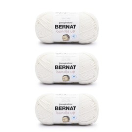 Bernat Bundle Up Marshmallow Yarn - 3 Pack of 141g/5oz - Polyester - 4 Medium (Worsted) - 267 Yards - Knitting, Crocheting & Crafts