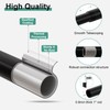 QDWIS Black Curtain Rods for Windows 72 to 144 Inch,1''