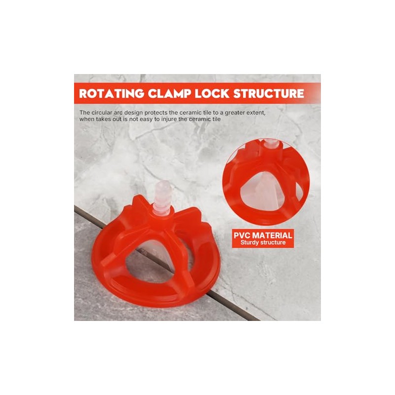 DGSL Tile Leveling System 1/8", 300 Pcs Tile Spacers and