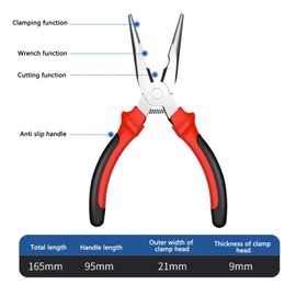 【Precision Design】Because of the blessing of the spring, this Spring Loaded Long Nose Pliers more easily to use, and the efficiency like wire cutting is much higher than that of pliers without springs