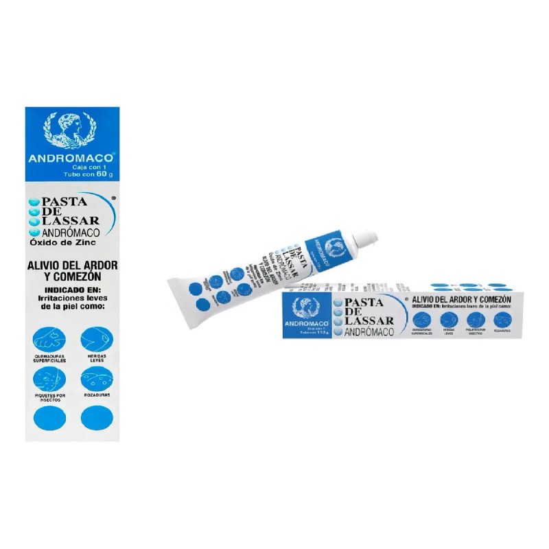 Pasta De Lassar Andrómaco Oxido De Zinc 2 Tubos 110
